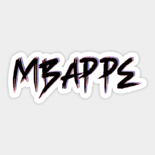 Mbappe Glitch Text Sticker